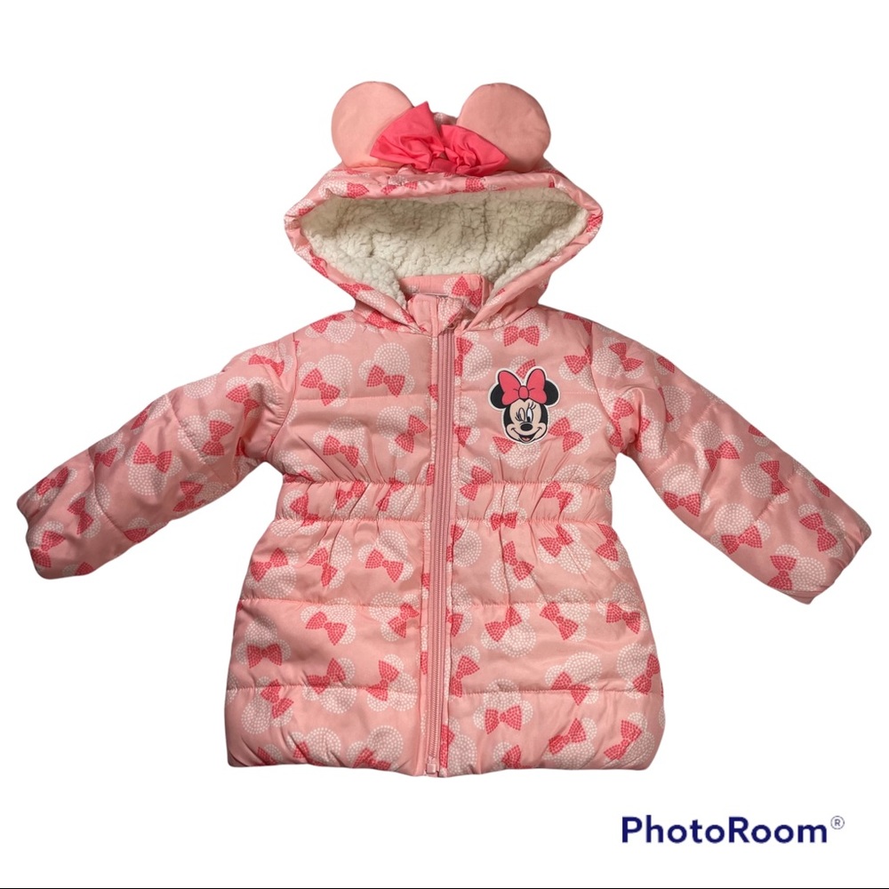 NWOT Minnie Sherpa Lined Puffer Jacket Size 18M